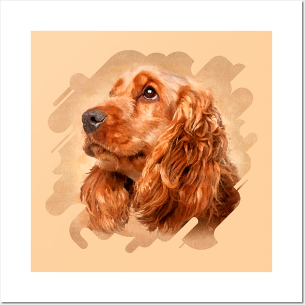 English Cocker Spaniel Wall Art by Nartissima